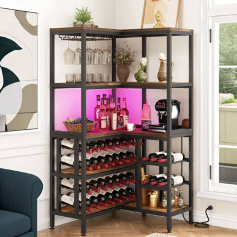 Bunty 38 Bottle Engineered Wood Wood Cabinet