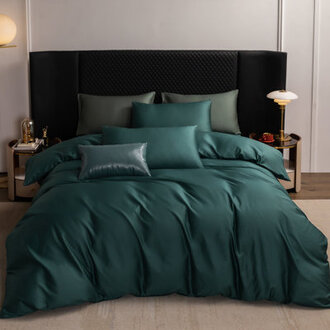 MooMee 600TC 100 Long-Staple Cotton Duvet Cover Set Silky Sateen Look Luxury