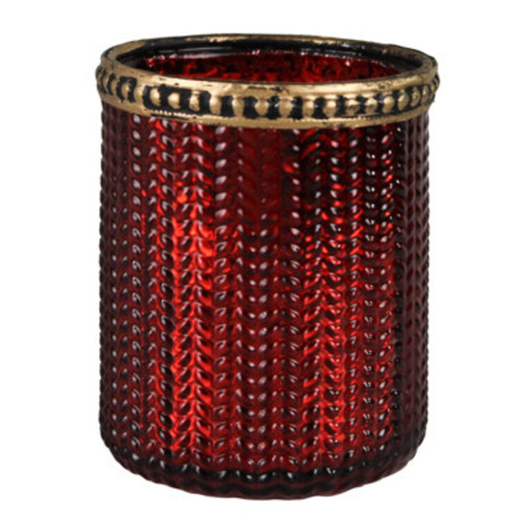 Stras Tealight Holder Glass