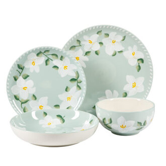 Gracie Oaks Stoneware Dinnerware Set - Service for 4