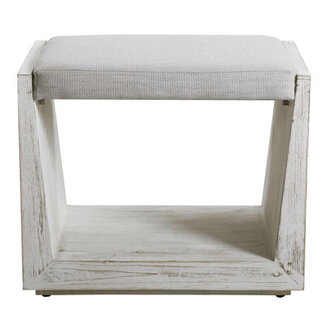 Batilde Solid Wood Accent Stool