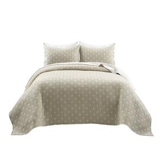 Willards Cotton Jacquard Floral Quilt Set