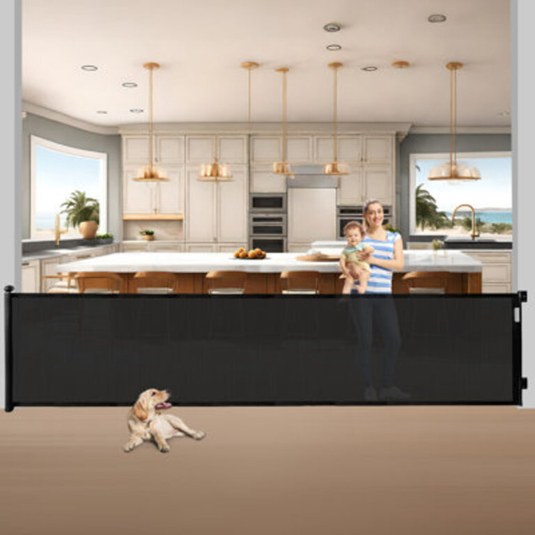 Wall Mounted Retractable Baby Safety Gate