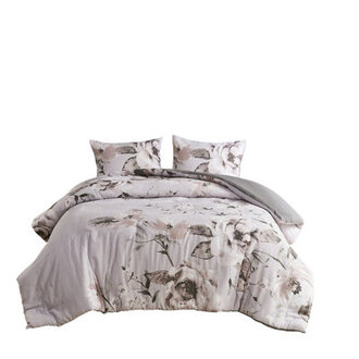 Neko Cream Cotton Blend 3 Piece Duvet Cover Set