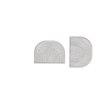 2 Piece Modular Curved Art Wall Decor Set by Gaurav Nanda