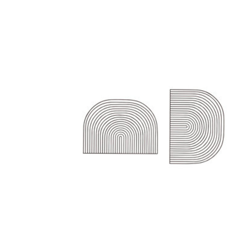 2 Piece Modular Curved Art Wall Decor Set by Gaurav Nanda