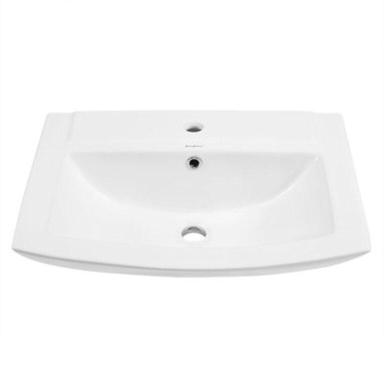 Sublime Pedestal Bathroom Sink Single Faucet Hole in