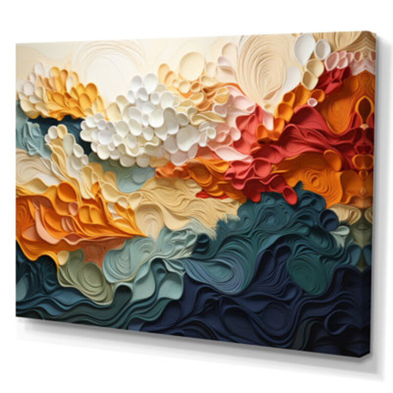 Biomorphism Forms VI On Canvas Print