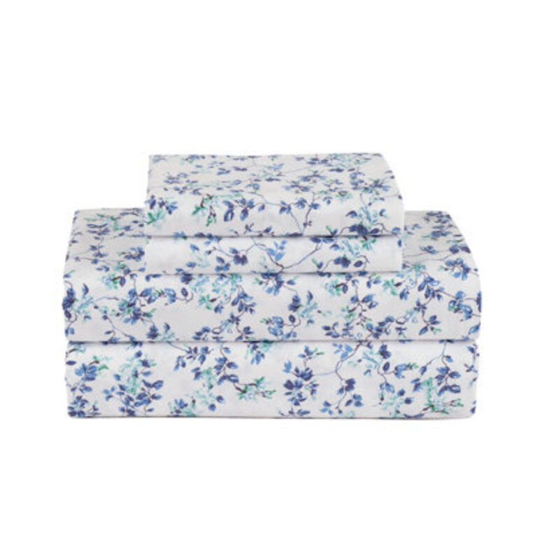 Percale Floral Sheet Set