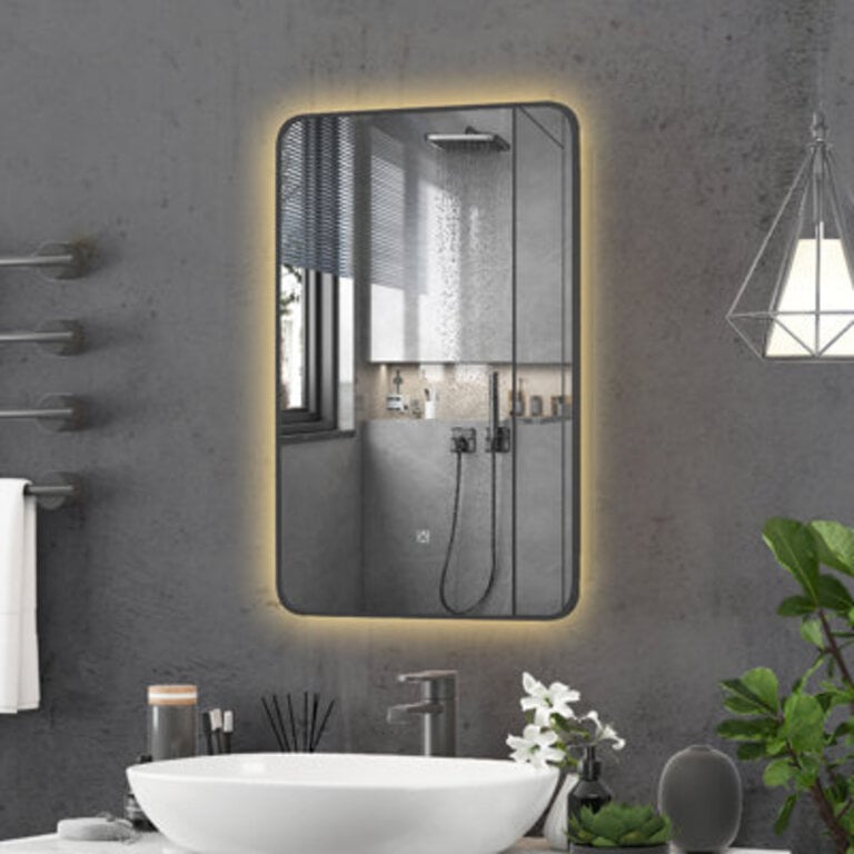 Leonne W H Frameless Medicine Cabinet Mirror 3 Fixed
