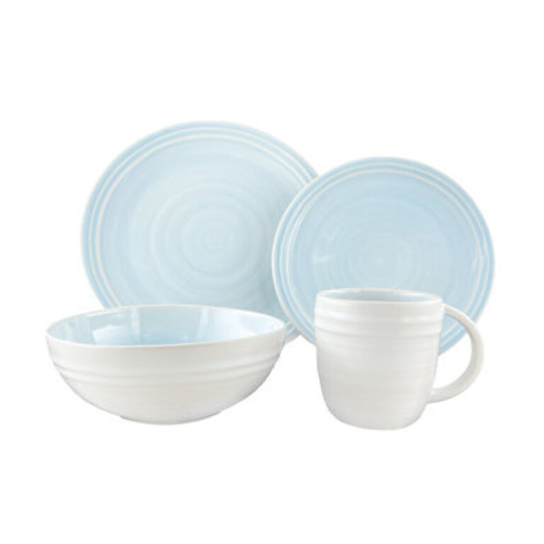 Canvas Home Lines Stoneware 4 Piece Dinnerware Set Service For 1