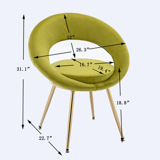 Kajole Velvet Accent Chair