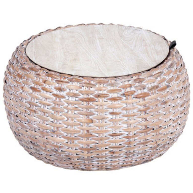 Klarysa Solid Wood Top Coffee Table