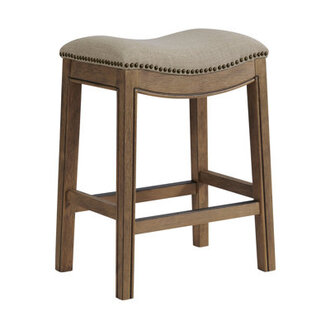 Williston Solid Rubber Wood Counter and Bar Stool