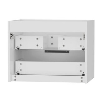 24 Wall Mount Single Bathroom Vanity Base Only 2 Soft-close Drawers Zinc Alloy Hardware