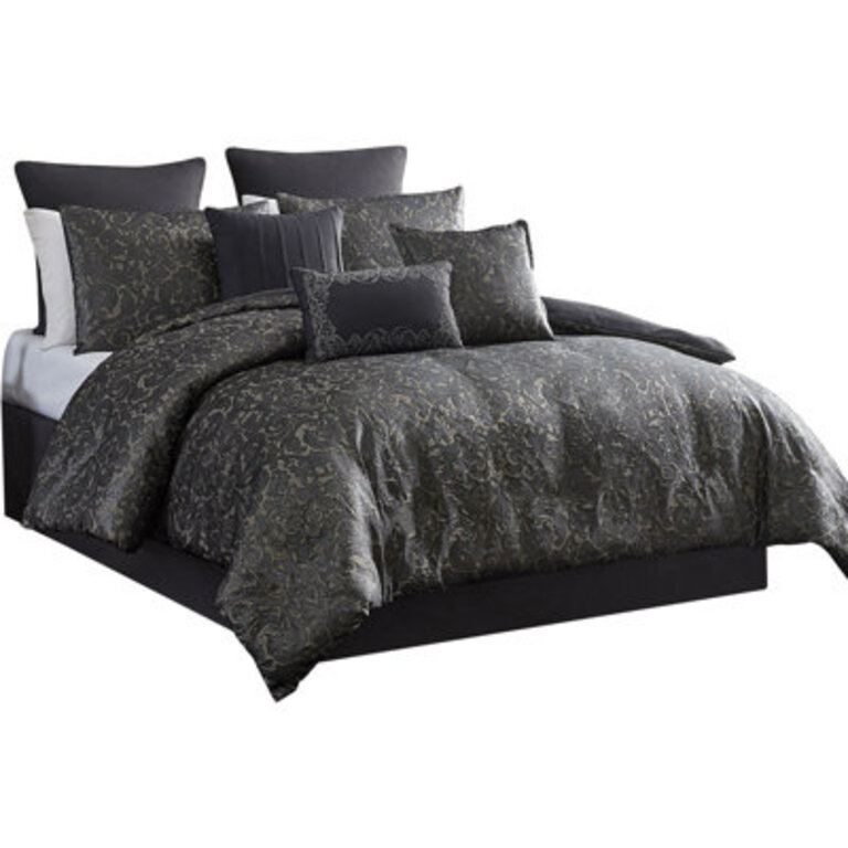 Delery Microfiber Modern  Contemporary 5 Piece Comforter Set