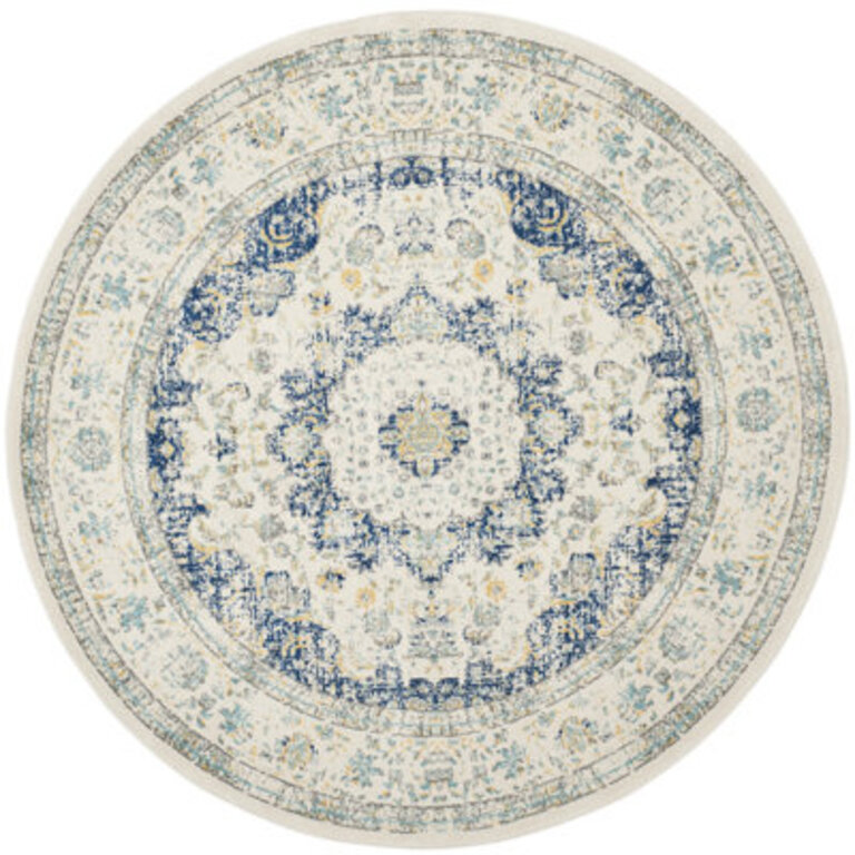 Annette Oriental IvoryBlue Area Rug