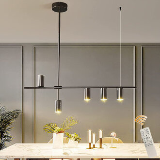 Tais 5 - Light Black LED Kitchen Island Pendant
