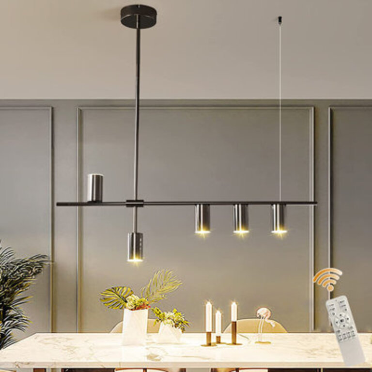 Tais 5 - Light Black LED Kitchen Island Pendant