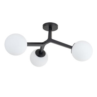 Kaynen Frosted Glass Semi Flush Mount