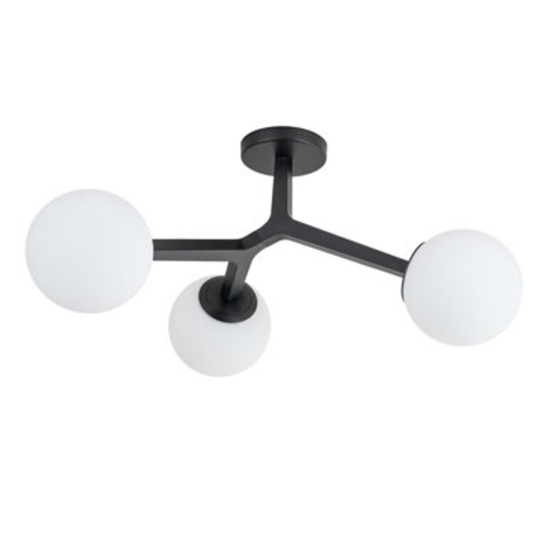 Kaynen Frosted Glass Semi Flush Mount