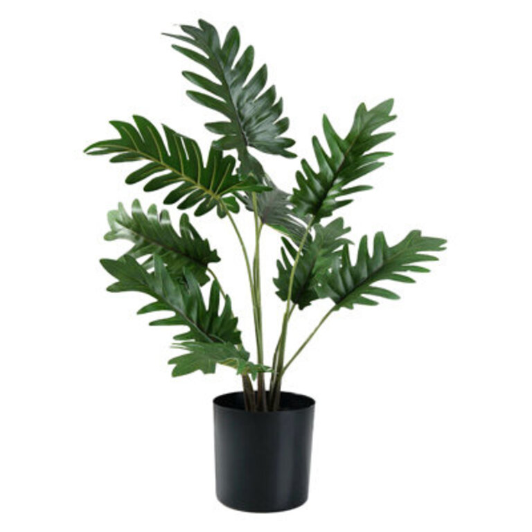 17 Faux Philodendron Plant in Pot