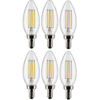 4 Watt B11 LED Clear Candelabra Base 90 CRI 120 Volt