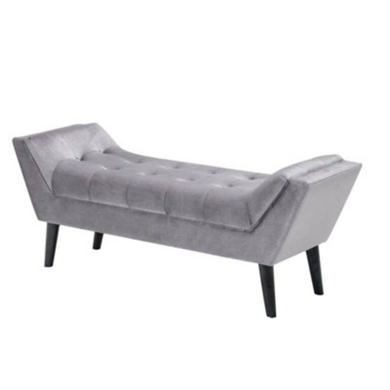 Hannum Velvet Upholstered Bench