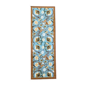 Hepatique Floral Synthetic Non-Skid Kitchen Mat