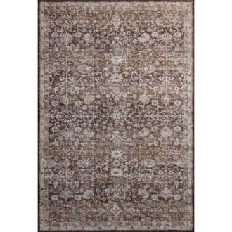 Amber Lewis x Loloi Machine Washable Josie Earth  Natural Area Rug
