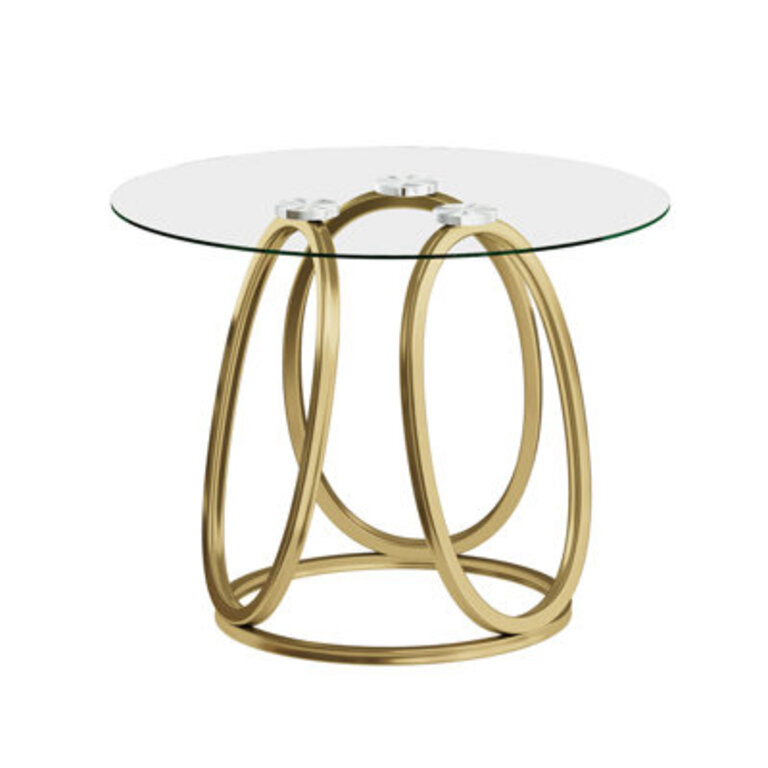 Paloalto Glass Top End Table