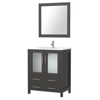 24 W Single Bathroom Vanity Set with Mirror