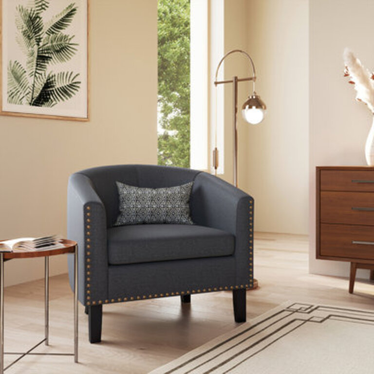 Upholstered Barrel Chair