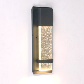 Klint Wall Light Led 12W Crystal Wall Sconce Outdoor Waterproof Black Dimmable