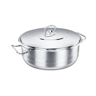 Korkmaz Stainless Steel Round Dutch Oven