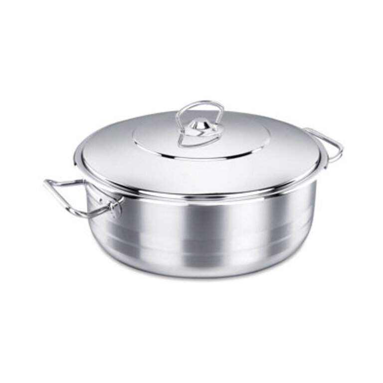 Korkmaz Stainless Steel Round Dutch Oven