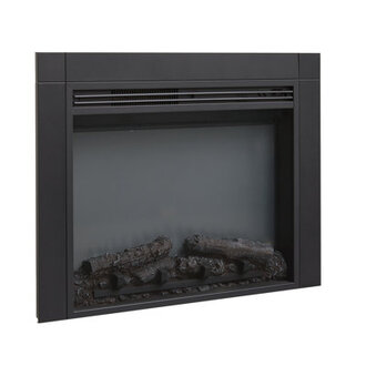 32 W Electric Fireplace Insert with Adjustable Colour Flame  Fire Cracking Sound