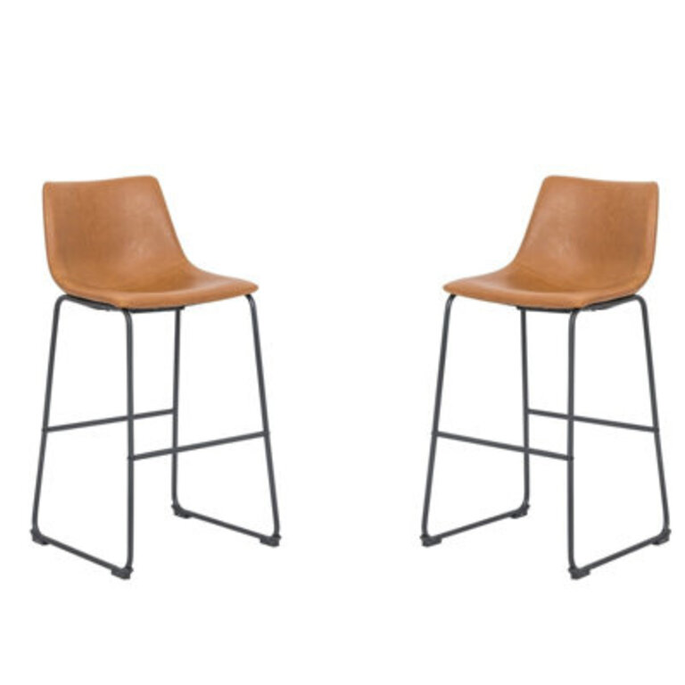 Oconnor Faux Leather Upholstered CounterBar Stool