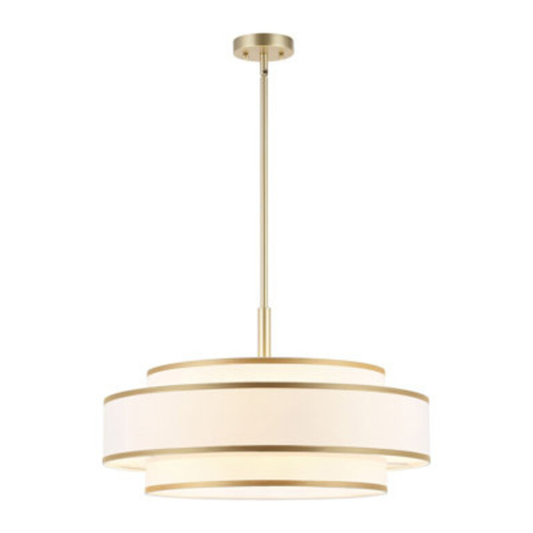Aasim 5 - Light Dimmable Drum Chandelier