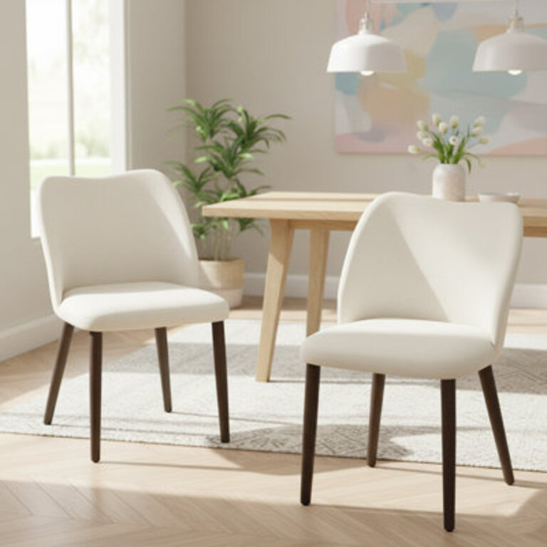 Maleehah Upholstered Solid Wood Dining Chair