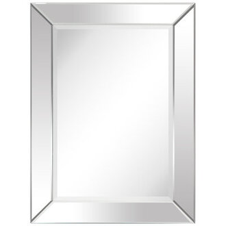 Oren Barrand Modern  Contemporary Beveled Bathroom  Vanity Mirror