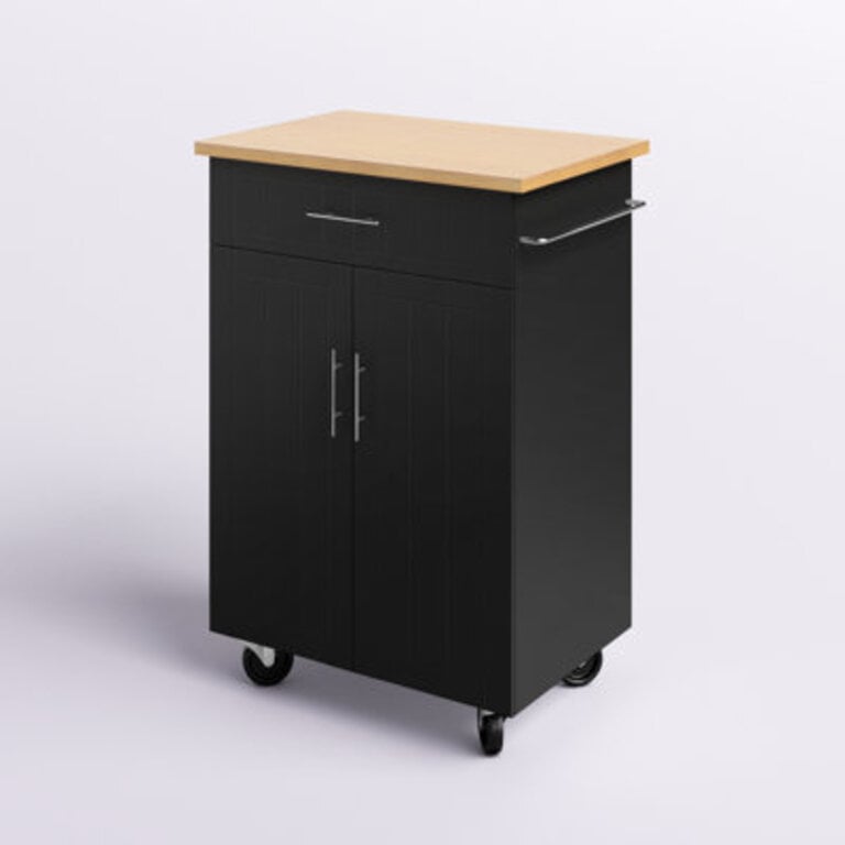 Alleah Wood Kitchen Island