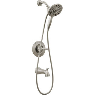 Arvo Single-Function Tub Shower Faucet Set Shower Trim Kit with In2ition Shower Head and Valve