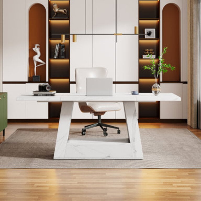 63 Modern Executive Desk With Sturdy Base