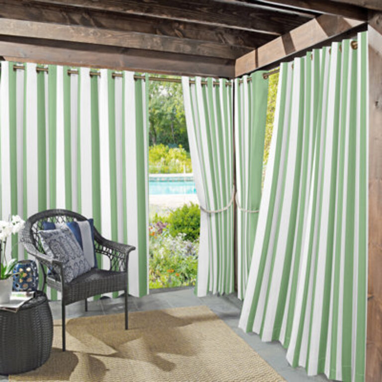 Neubauer Cabana Stripe IndoorOutdoor UV Protectant Curtain Panel