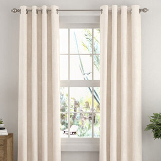 100 Black Out Thermal-Insulated Grommet Curtains - 2 Panels