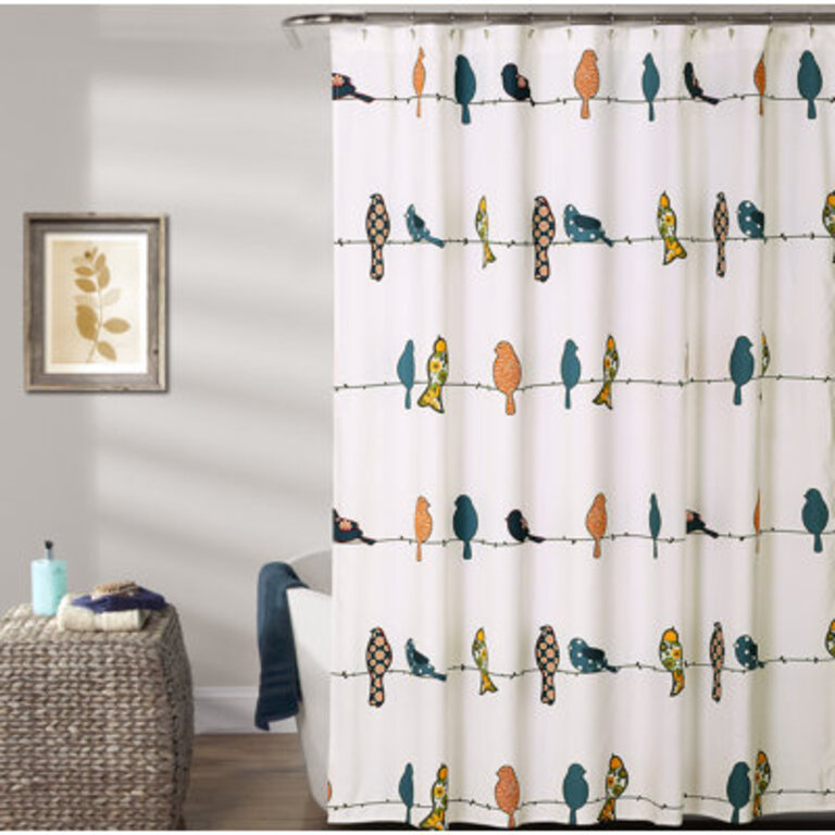 Rowley Birds Single Shower Curtain