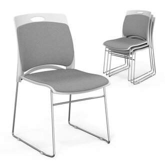 Maklyn 165 H Metal Stacking Side Chair