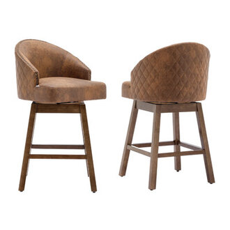 Nivelles Swivel Upholstered Counter Stool