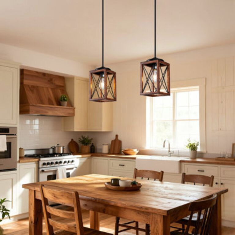 Euanson Light Lantern Rectangle Pendant